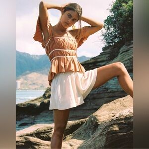 Free People Claude Corset Blouse